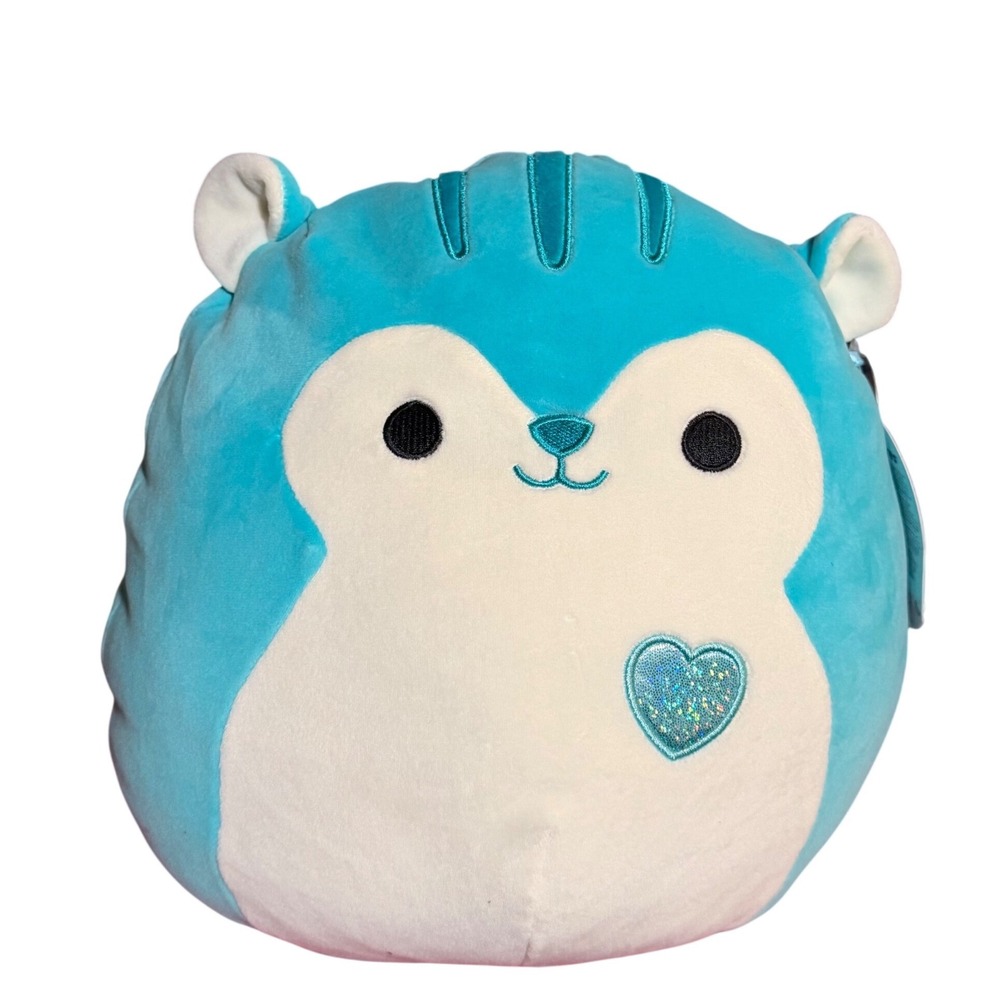 Squishmallows Santiago Blue Squirrel Plush Toy 11 Inch New With Tags Kids Gift